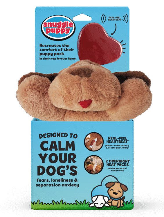 Snuggle Puppy packaging design case study: 18‑point lift by clarifying anxiety‑relief and quality cues.