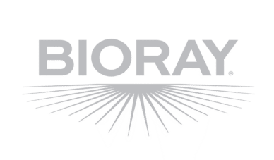 Bioray Packaging Design Case Study: Logo Large in grey
