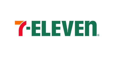 7-Eleven logo with an orange-red 